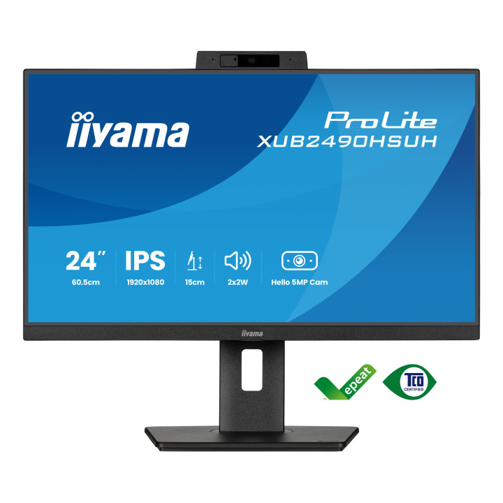 iiyama XUB2490HSUH-B2 monitor de ecrã 60,5 cm (23.8") 1920 x 1080 pixels Full HD LED Preto