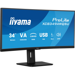 iiyama ProLite XCB3494WQSU-B1 monitor de ecrã 86,4 cm (34") 3440 x 1440 pixels UltraWide Quad HD LED Preto