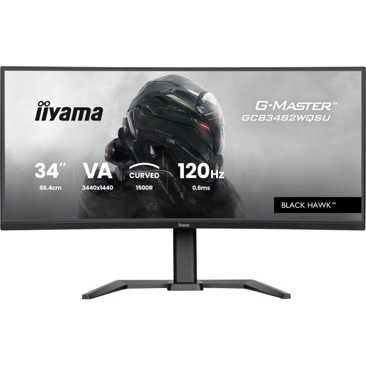 iiyama GCB3482WQSU-B1 monitor de ecrã 86,4 cm (34") 3440 x 1440 pixels UltraWide Quad HD LED Preto