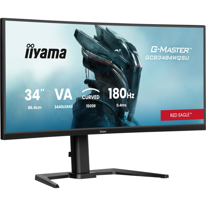 iiyama G-MASTER GCB3484WQSU-B1 monitor de ecrã 86,4 cm (34") 3440 x 1440 pixels UltraWide Quad HD LED Preto
