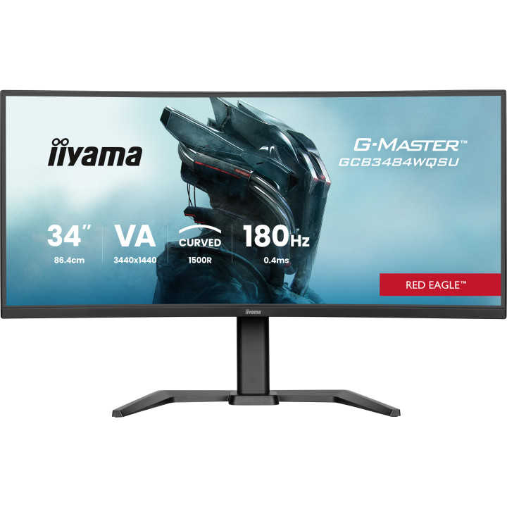 iiyama G-MASTER GCB3484WQSU-B1 monitor de ecrã 86,4 cm (34") 3440 x 1440 pixels UltraWide Quad HD LED Preto