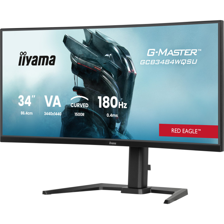 iiyama G-MASTER GCB3484WQSU-B1 monitor de ecrã 86,4 cm (34") 3440 x 1440 pixels UltraWide Quad HD LED Preto
