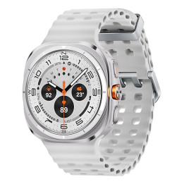 Samsung Galaxy Watch Ultra 3,81 cm (1.5") AMOLED 47 mm Digital 480 x 480 pixels Ecrã táctil 4G Titânio, Branco Wi-Fi GPS