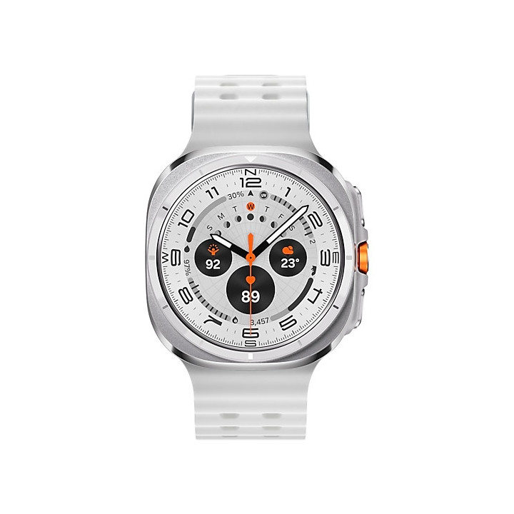 Samsung Galaxy Watch Ultra 3,81 cm (1.5") AMOLED 47 mm Digital 480 x 480 pixels Ecrã táctil 4G Titânio, Branco Wi-Fi GPS
