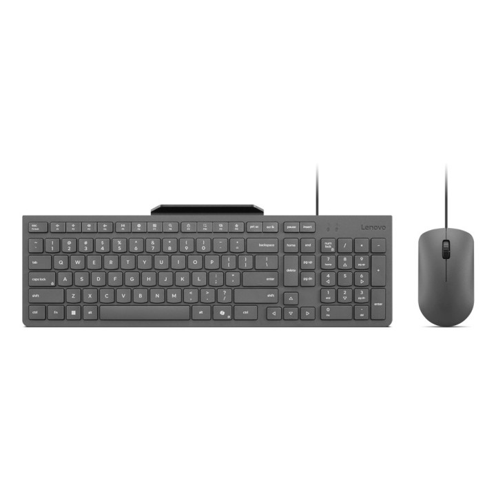 Lenovo GX31R09789 teclado Rato incluído Casa Escritório USB Português Cinzento