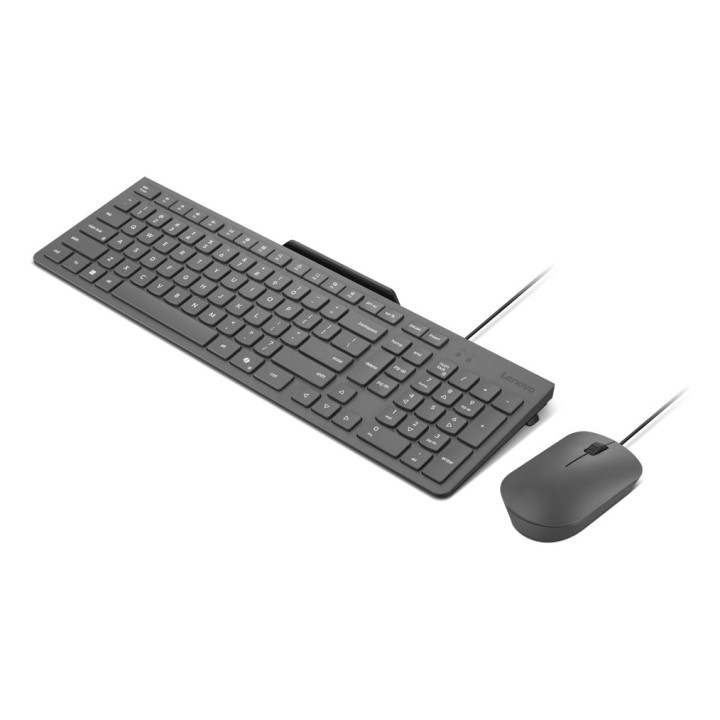 Lenovo GX31R09789 teclado Rato incluído Casa Escritório USB Português Cinzento
