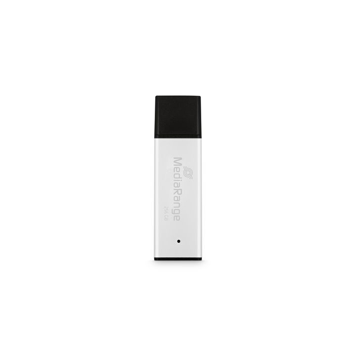 MediaRange MR1903 unidade de memória USB 256 GB USB Type-A 3.2 Gen 1 (3.1 Gen 1) Preto, Prateado