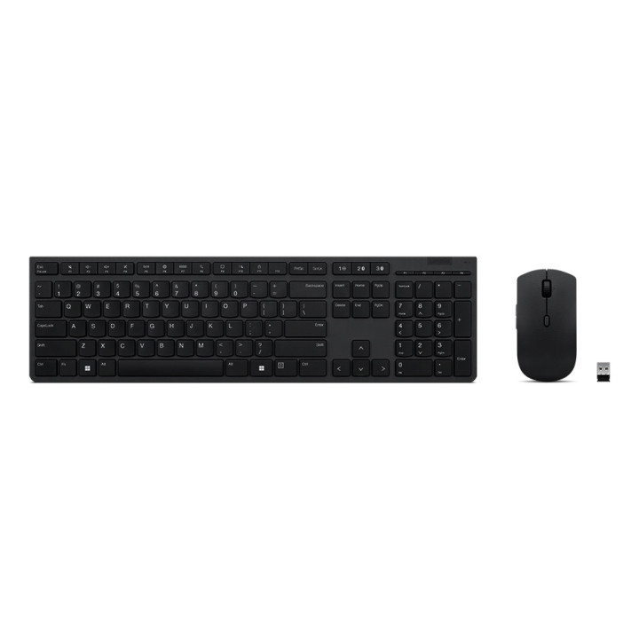 Lenovo 4X31K03957 teclado Rato incluído RF Wireless + Bluetooth Português Cinzento
