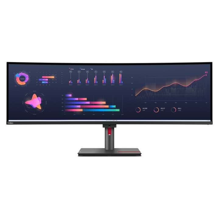 Lenovo ThinkVision P49w-30 LED display 124,5 cm (49") 5120 x 1440 pixels DQHD Preto