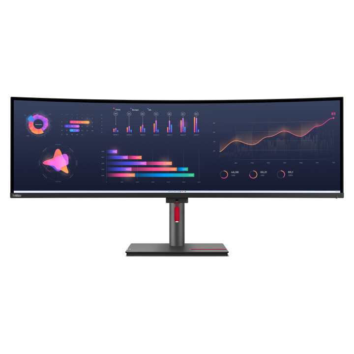Lenovo ThinkVision P49w-30 LED display 124,5 cm (49") 5120 x 1440 pixels DQHD Preto