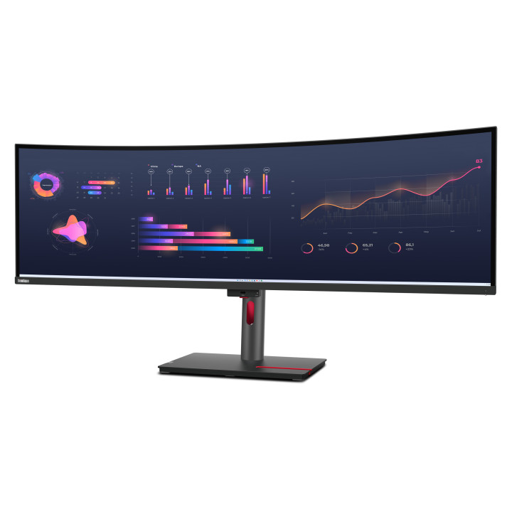 Lenovo ThinkVision P49w-30 LED display 124,5 cm (49") 5120 x 1440 pixels DQHD Preto