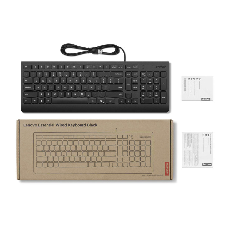 Lenovo 4Y41R64660 teclado Casa Escritório USB Português Preto