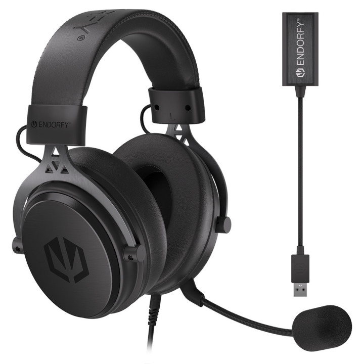 ENDORFY VIRO Plus USB Auscultadores Com fios Fita de cabeça Música Dia-a-dia Preto