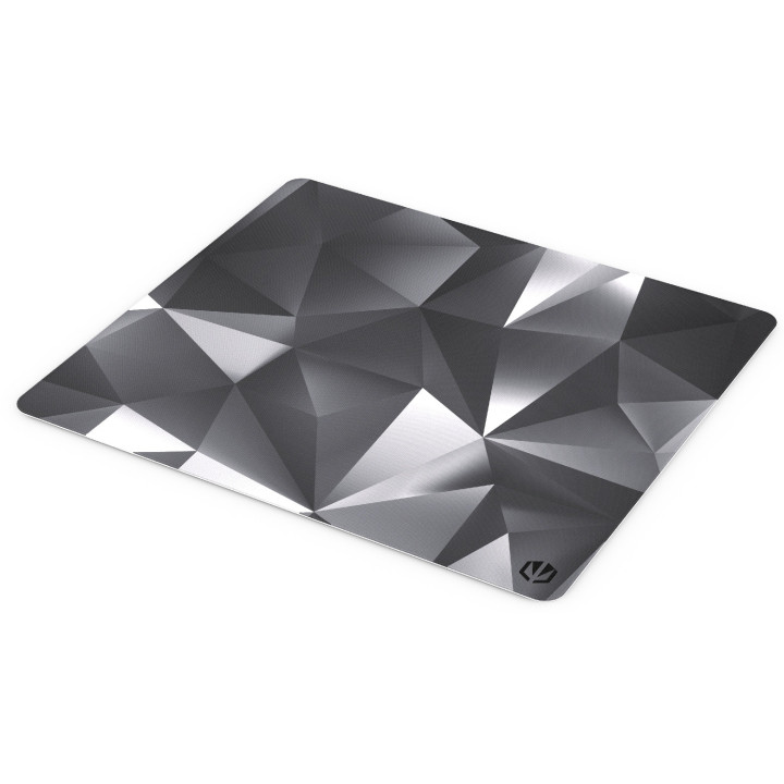 ENDORFY Crystal Black L Tapete Gaming Preto, Branco