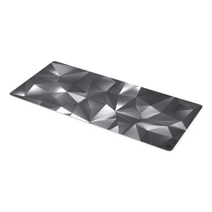 ENDORFY Crystal Black XL Tapete Gaming Preto, Cinzento, Branco