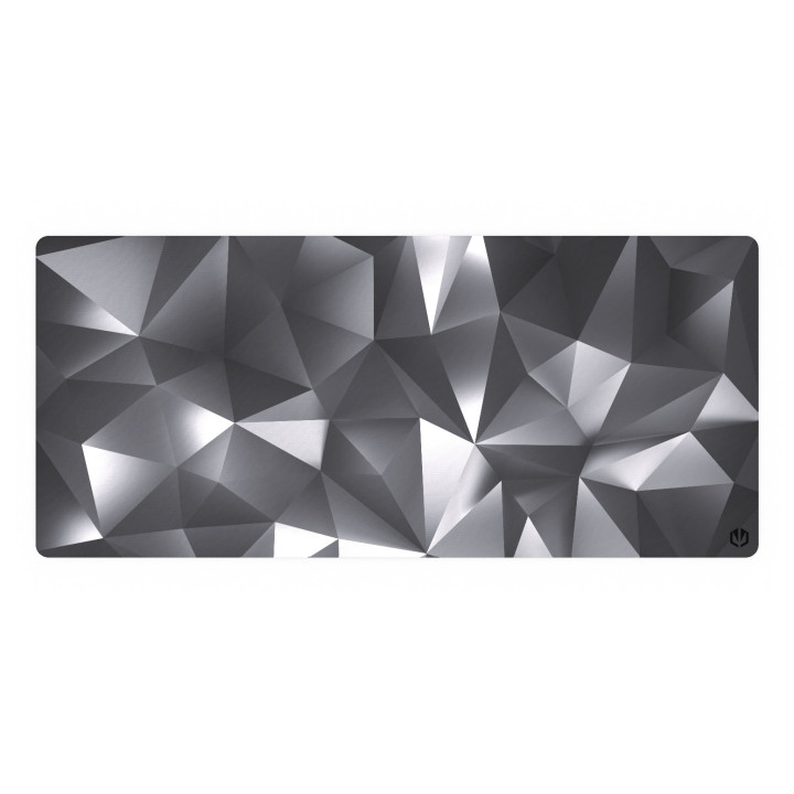 ENDORFY Crystal Black XL Tapete Gaming Preto, Cinzento, Branco