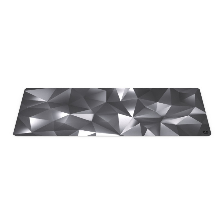 ENDORFY Crystal Black XL Tapete Gaming Preto, Cinzento, Branco