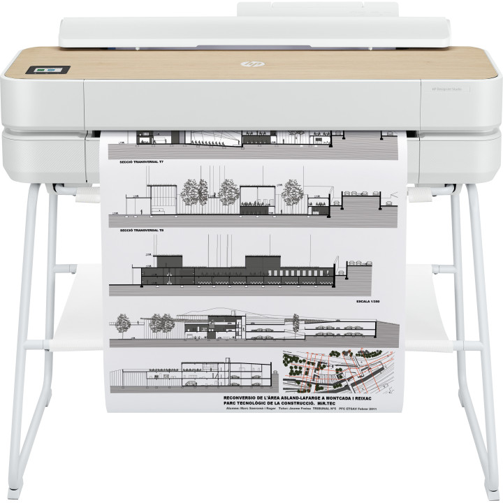 HP Designjet Studio 24-in Printer impressora de grande formato Wi-Fi Jato de tinta térmico Cor 2400 x 1200 DPI 610 x 1897 mm