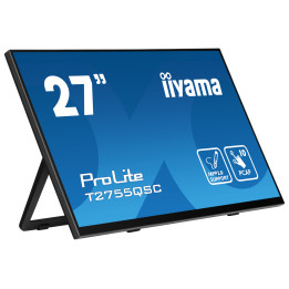 iiyama ProLite T2755QSC-B1 monitor de ecrã 68,6 cm (27") 2560 x 1440 pixels Quad HD LCD Ecrã táctil Preto