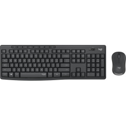 Logitech MK295 Silent Wireless Combo teclado Rato incluído Escritório RF Wireless Português Grafite
