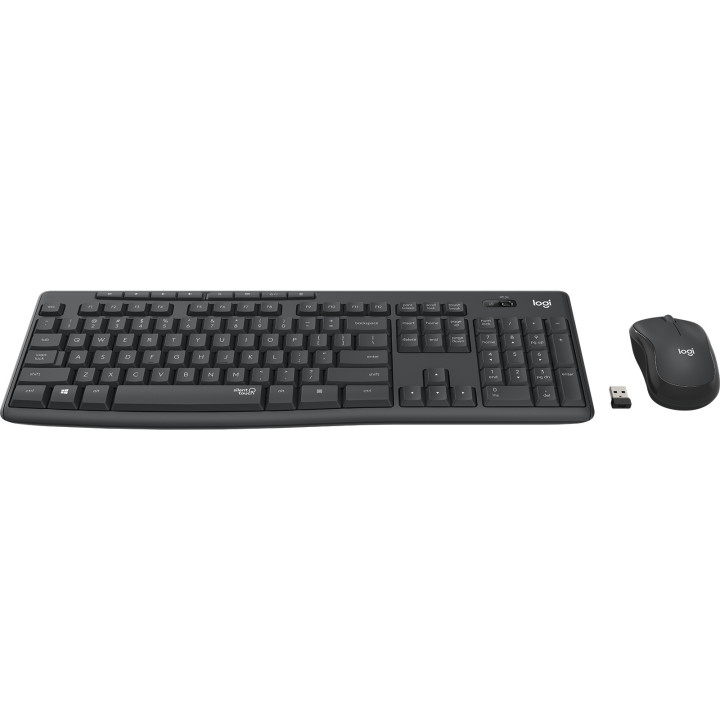 Logitech MK295 Silent Wireless Combo teclado Rato incluído Escritório RF Wireless Português Grafite