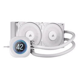 Corsair Nautilus 240 RS LCD Processador Refrigerador líquido all-in-one 12 cm Branco 1 unidade(s)