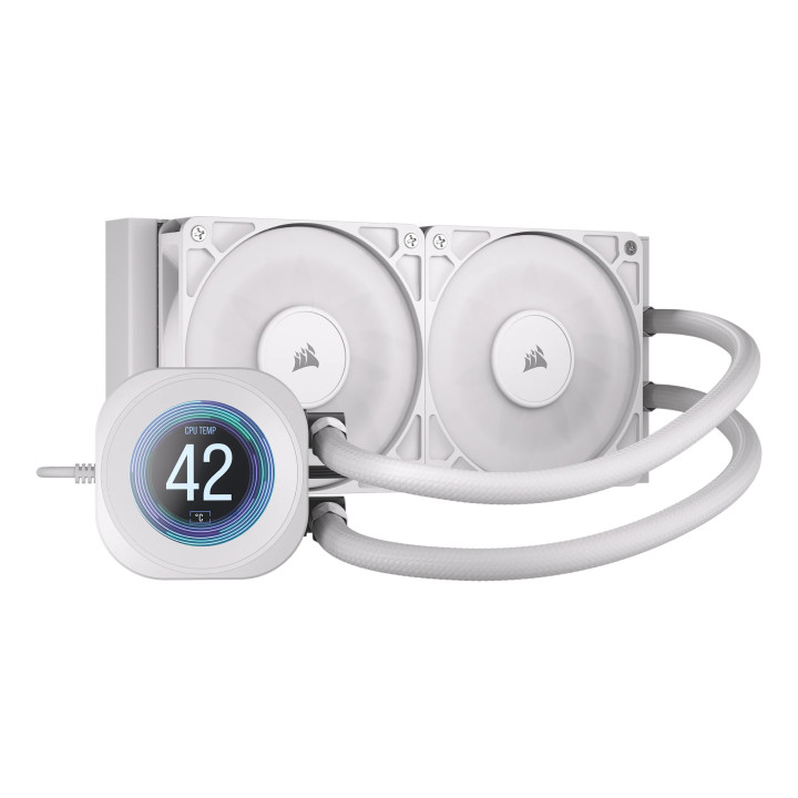 Corsair Nautilus 240 RS LCD Processador Refrigerador líquido all-in-one 12 cm Branco 1 unidade(s)