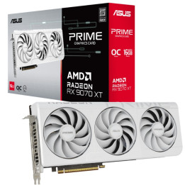 Gráfica ASUS Prime -RX9070XT-O16G-WHITE AMD Radeon RX 9070 XT 16GB GDDR6