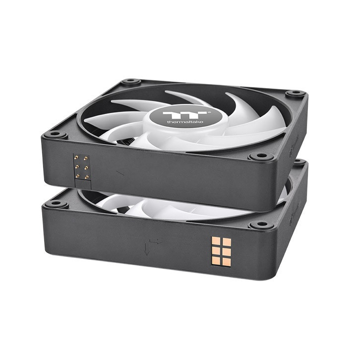 Thermaltake CT120 EX ARGB Caixa de computador Ventoinha 12 cm Preto, Branco 3 unidade(s)