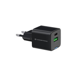 Conceptronic ALTHEA15B carregador de dispositivos móveis Universal Preto AC Carregamento rápido Interior