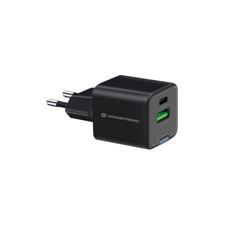 Conceptronic ALTHEA15B carregador de dispositivos móveis Universal Preto AC Carregamento rápido Interior