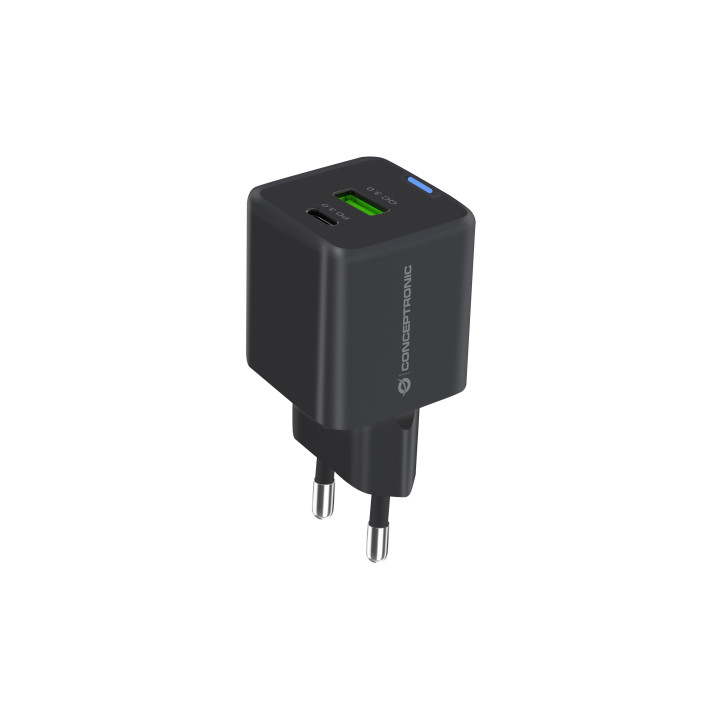 Conceptronic ALTHEA15B carregador de dispositivos móveis Universal Preto AC Carregamento rápido Interior