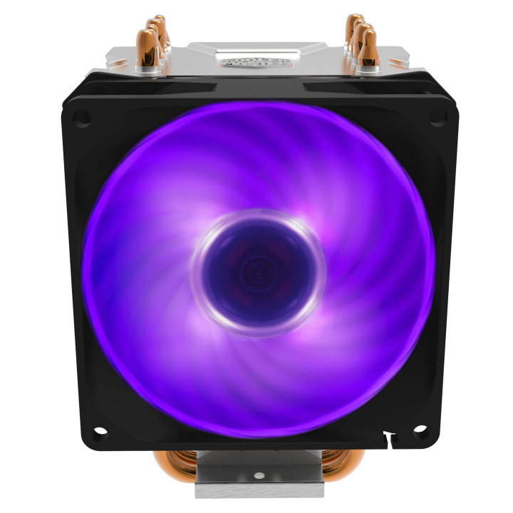 Cooler Master Hyper H410R RGB Processador 9,2 cm Preto, Prateado