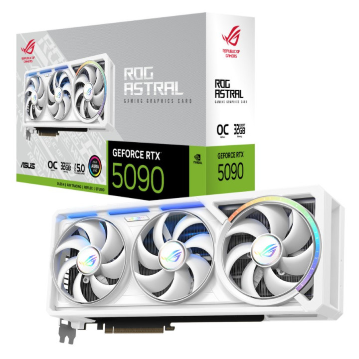 Gráfica ASUS ROG Astral -RTX5090-O32G-WHITE NVIDIA GeForce RTX 5090 32 GB GDDR7