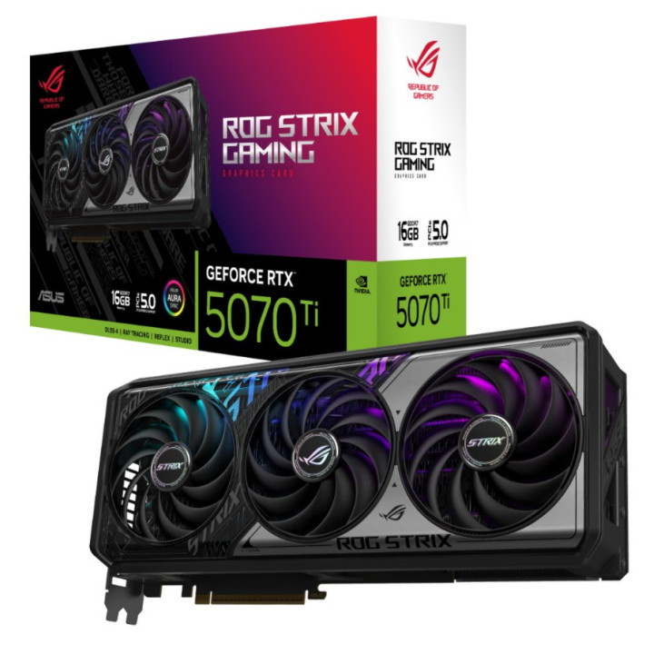 Gráfica ASUS ROG -STRIX-RTX5070TI-16G-GAMING NVIDIA GeForce RTX 5070