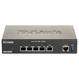 Router VPN D-Link DSR-250V2 5 portas Gigabit Ethernet Preto
