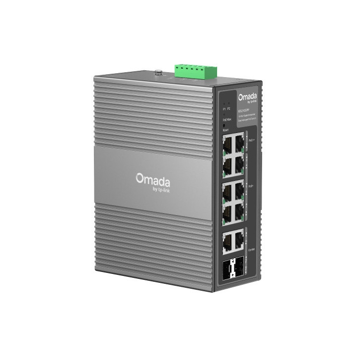 TP-Link Omada IES210GPP switch de rede Gerido Gigabit Ethernet (10 100 1000) Power over Ethernet (PoE) DIN rail Cinzento