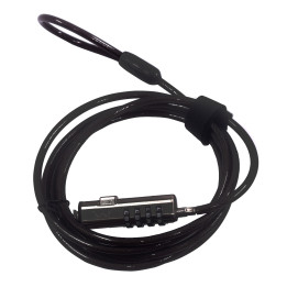 Ewent EW1238 cadeado antirroubo Preto 1,8 m