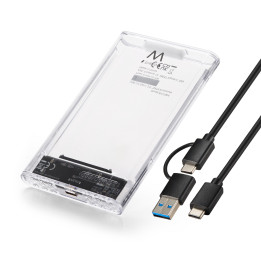 Ewent EW7064 Caixa para Discos Rígidos Compartimento SSD Transparente 2.5"