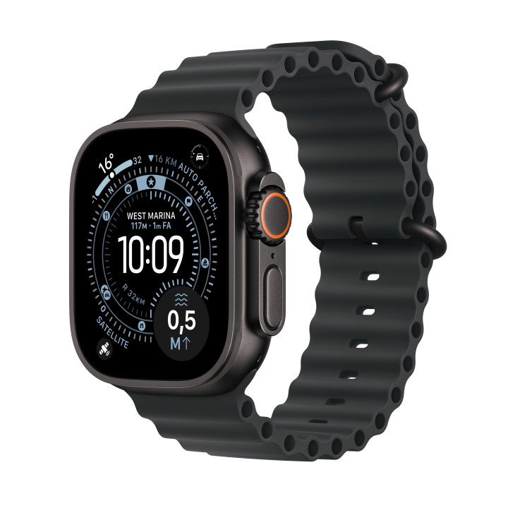Apple Watch Ultra 3 OLED 49 mm Digital 422 x 514 pixels Ecrã táctil 5G Preto Wi-Fi GPS