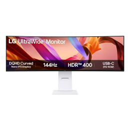 LG 49U950A-W monitor de ecrã 124,5 cm (49") 5120 x 1440 pixels Dual QHD LED Preto, Branco