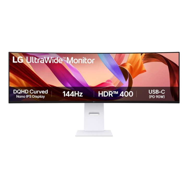 LG 49U950A-W monitor de ecrã 124,5 cm (49") 5120 x 1440 pixels Dual QHD LED Preto, Branco