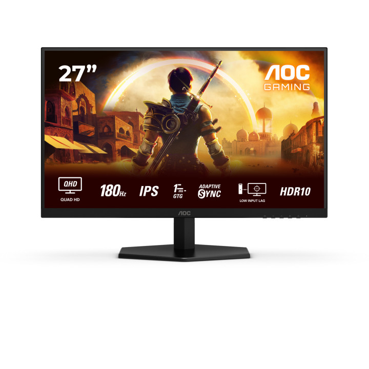 AOC G4 Q27G42XE monitor de ecrã 68,6 cm (27") 2560 x 1440 pixels Quad HD Preto, Vermelho