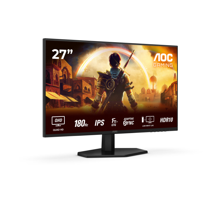 AOC G4 Q27G42XE monitor de ecrã 68,6 cm (27") 2560 x 1440 pixels Quad HD Preto, Vermelho