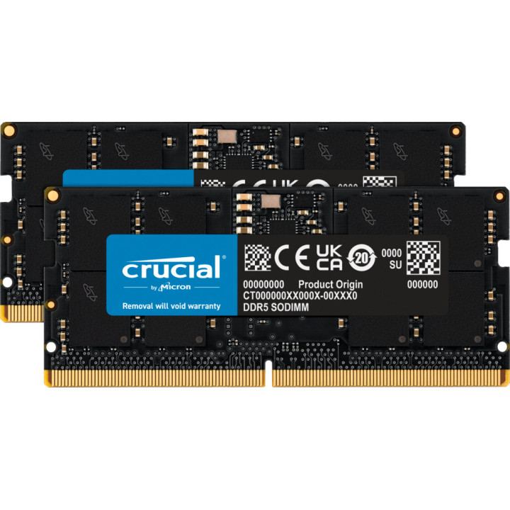 Crucial CT2K16G56C46S5 módulo de memória 32 GB 2 x 16 GB DDR5 ECC