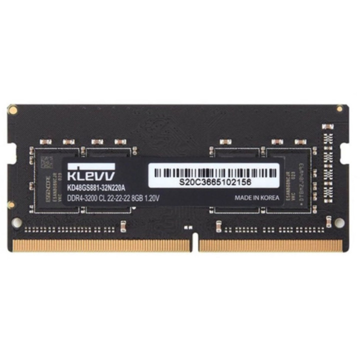 Memória SO-DIMM KLEVV 16GB (1x16GB) DDR4 3200MHz CL22