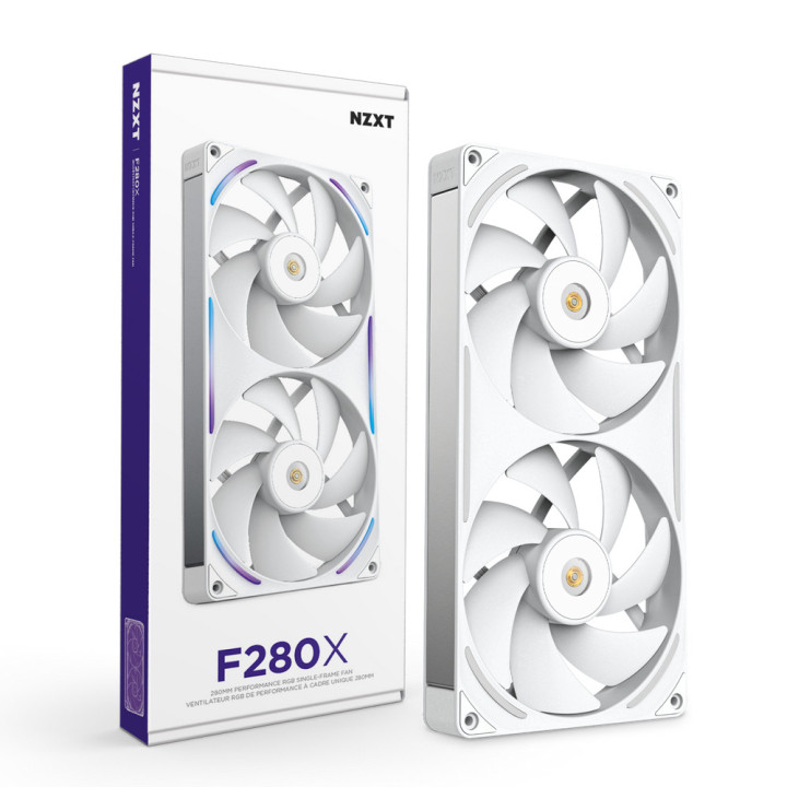 NZXT F280X Caixa de computador Ventoinha 14 cm Branco 1 unidade(s)
