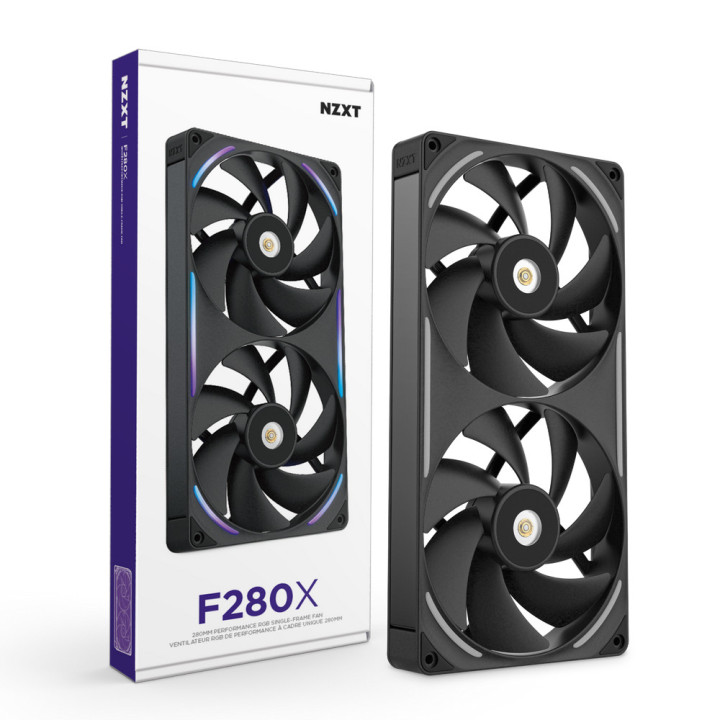 NZXT F280X Caixa de computador Ventoinha 14 cm Preto 1 unidade(s)