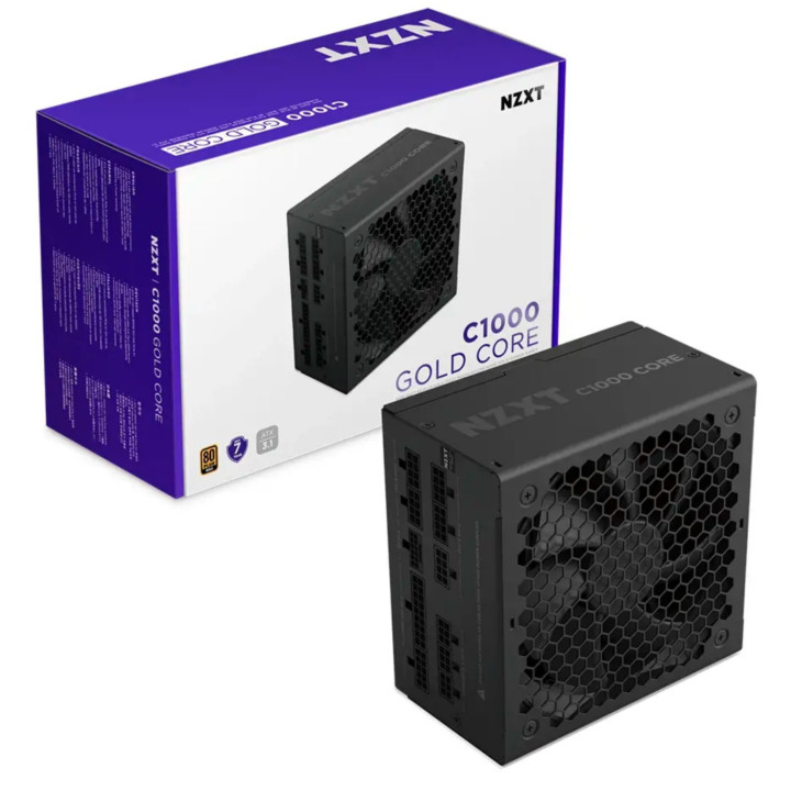 Fonte Modular NZXT C1000 Gold Core 1000W ATX 80 PLUS Gold Preta