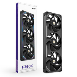 NZXT F360X Caixa de computador Ventoinha 12 cm Preto 1 unidade(s)